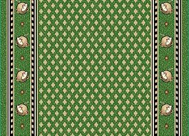Овальный эксклюзивная ковровая дорожка с фирменным логотипом зеленая