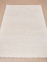 Ковер длинноворсовый Sofia 0E426A White-White
