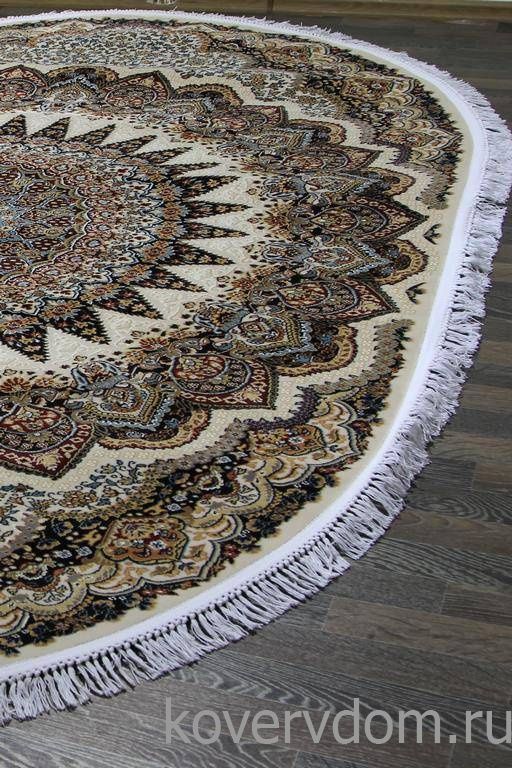 Ковер SHAHREZA D417 CREAM-NAVY Овал