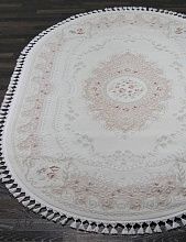 Ковер из Турции розовый HUNKAR 07926A PINK / PINK Овал