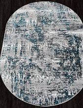 Ковер в гостиную бирюзовый PARADIZE 00065A TURQUOISE / GREY Овал