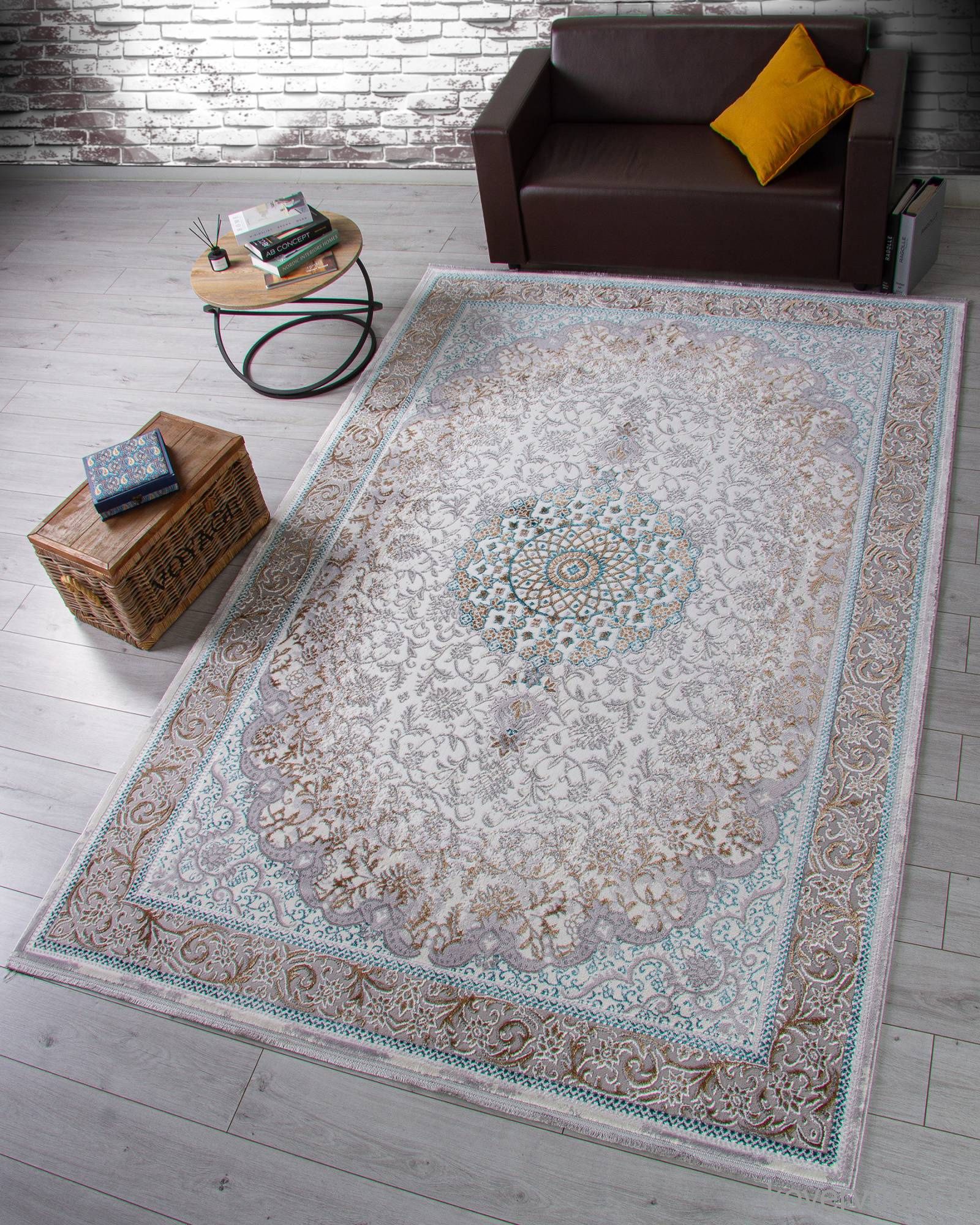 Ковер HALIF F605 GREEN-BLUE