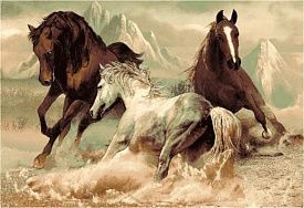 Ковер Фауна 50627 Скакуны