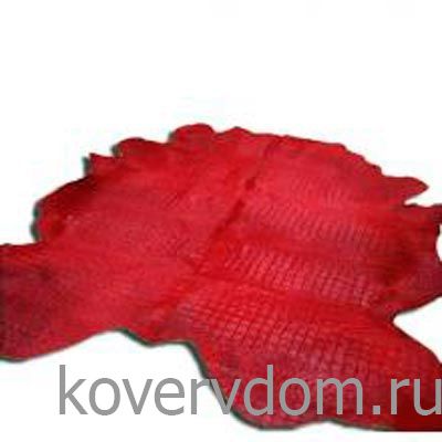 Меховой ковер-шкура ВАН ГОГ красный Меховой ковер-шкура ВАН ГОГ красный