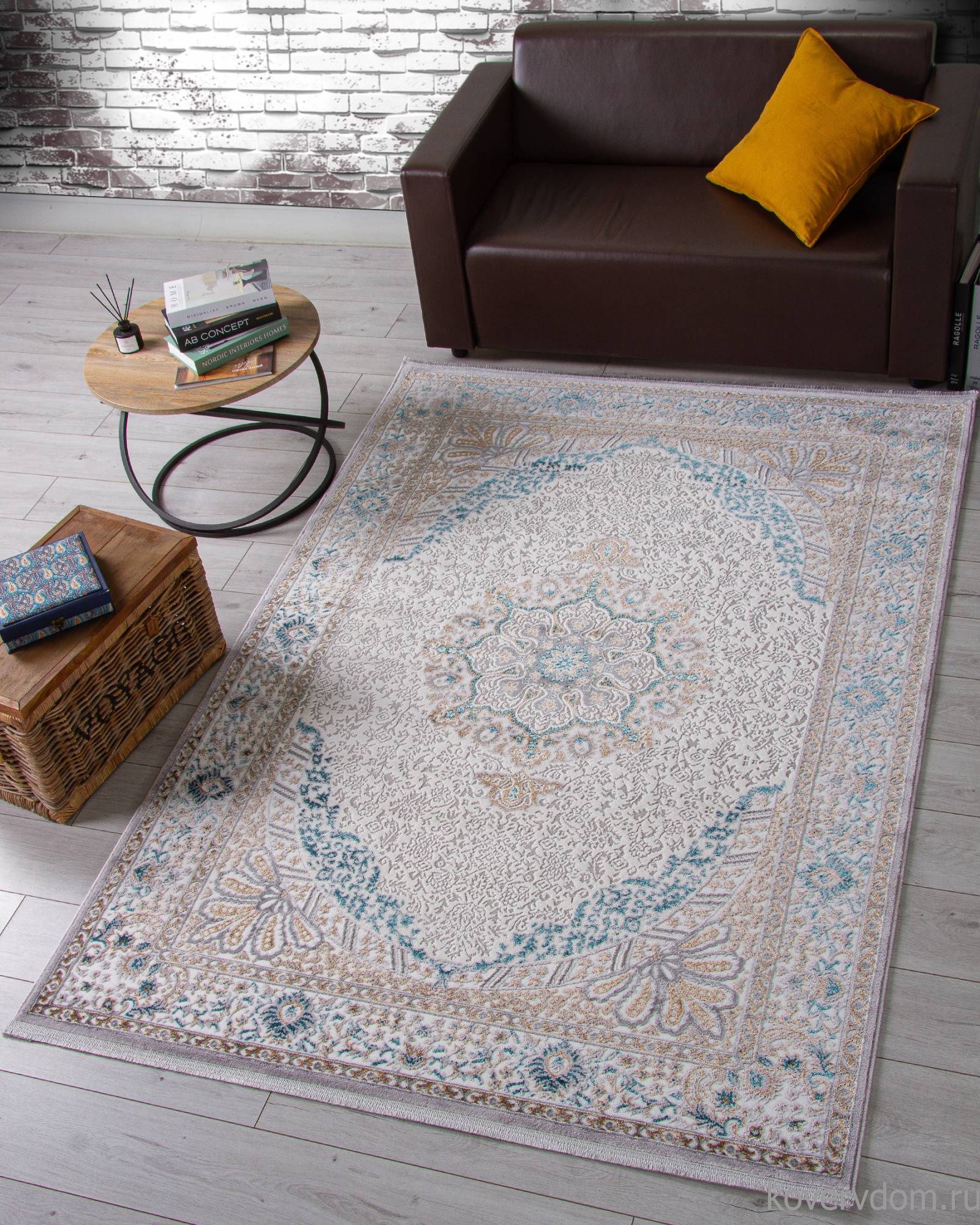 Ковер HALIF F637 GREEN-BLUE