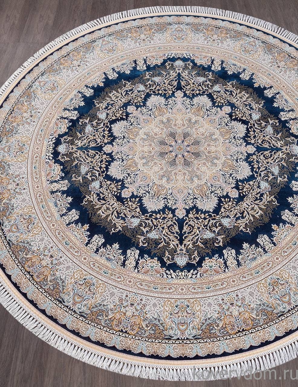 Ковер FARSI 1500 267 DARK BLUE Круг Ковер FARSI 1500 267 DARK BLUE Круг