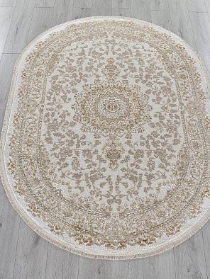 Ковер MOSSO 27239A CREAM / GOLD Овал