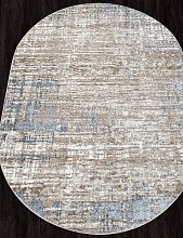 Пушистый ковер PARADIZE 01629A L.BLUE / BEIGE Овал