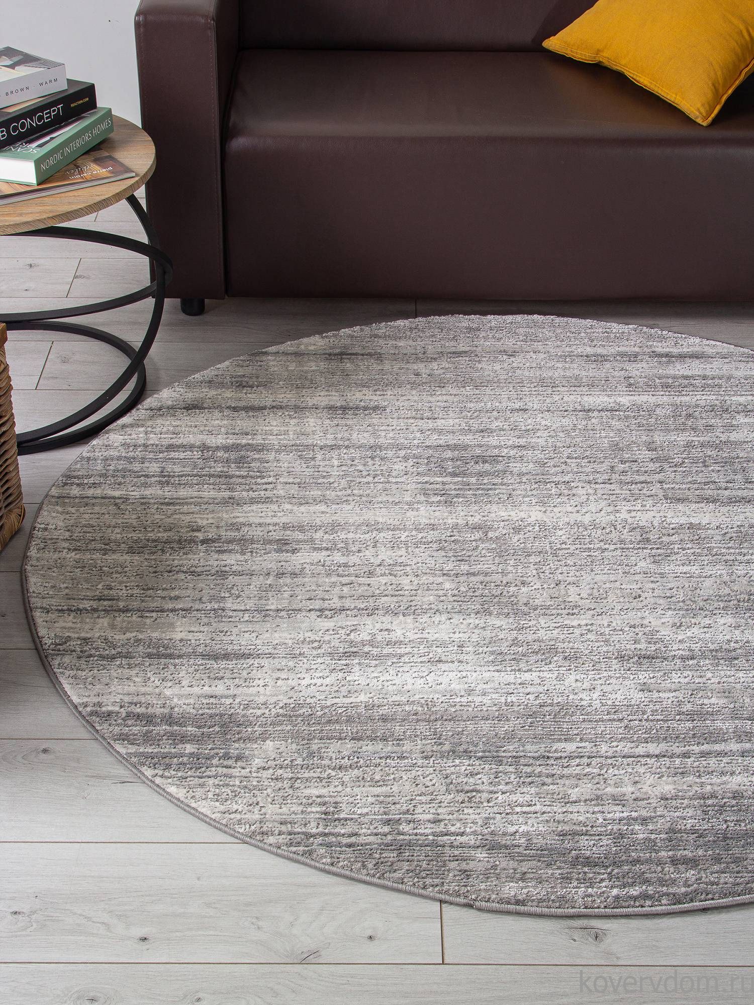 Ковер ARMINA 04077G GREY / GREY Круг